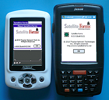 Satellite Forms on PalmOS and Windows Mobile