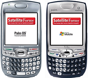 Satellite Forms on PalmOS and Windows Mobile
