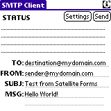 SMTP sample app